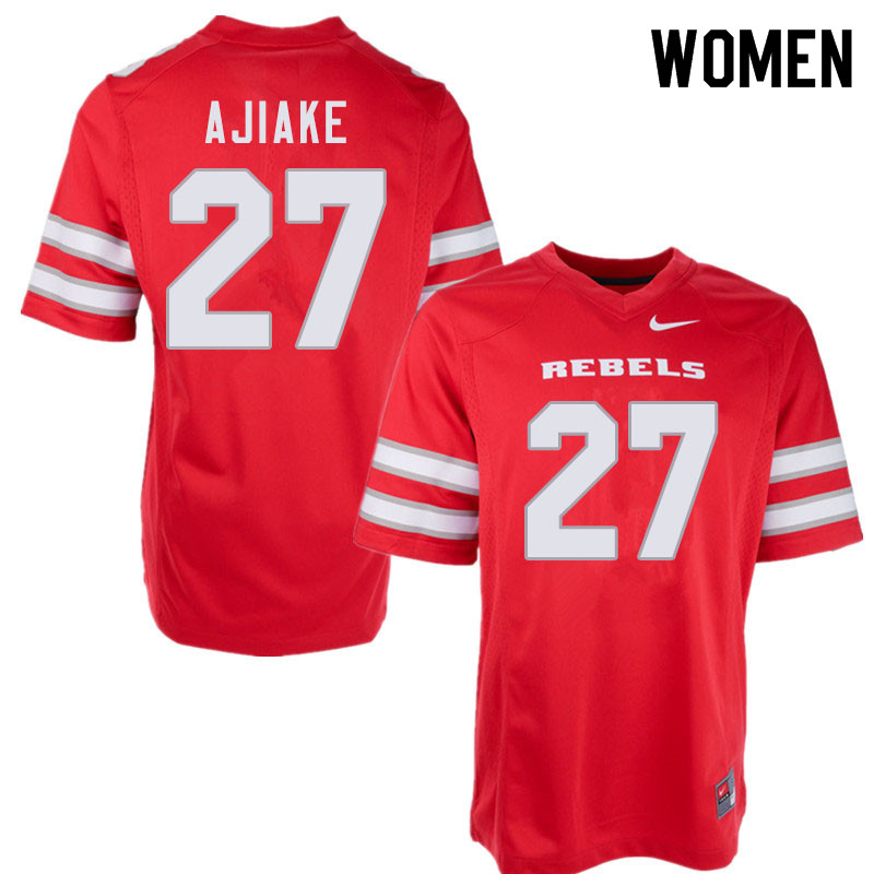 Women #27 Austin Ajiake UNLV Rebels College Football Jerseys Sale-Red